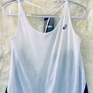 ASICS Black & White Tank Top MSRP $45 "XL